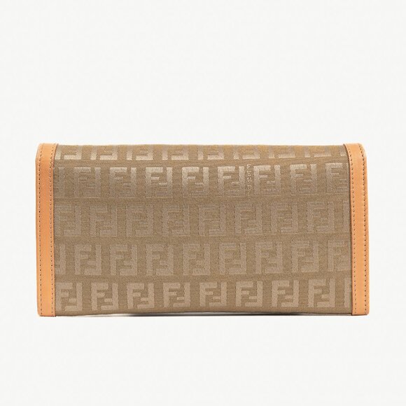 Fendi Beige FF Zucca Long Wallet - Picture 4 of 11